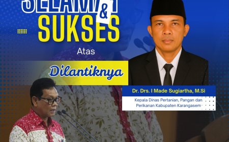 Dr. Drs. I Made Sugiartha, M.Si, : Nahkodai Dinas Pertanian, Pangan dan Perikanan Karangasem, Perhiptani Siap Bersinergi