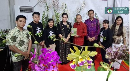 Faperta Unud Curi Perhatian di Festival Anggrek Bali 2025