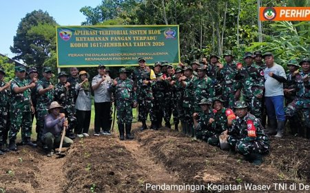 TNI-PPL Kompak Kawal Petani Kaliakah