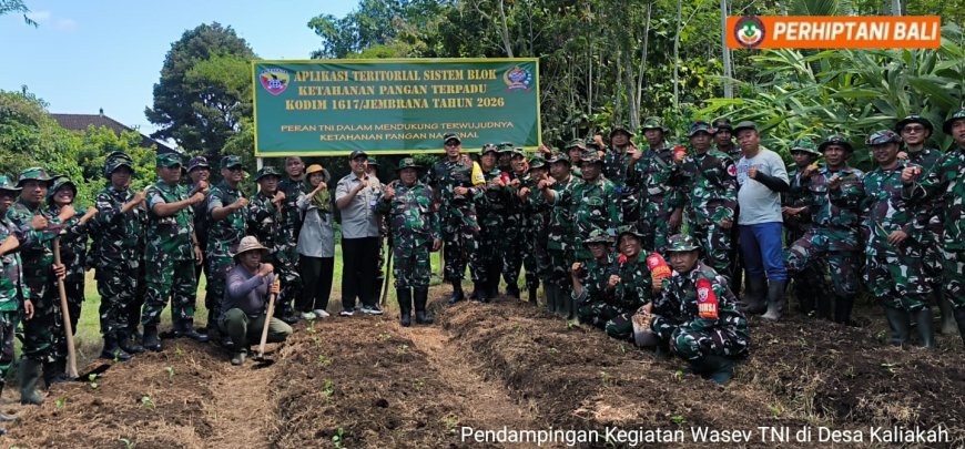 TNI-PPL Kompak Kawal Petani Kaliakah
