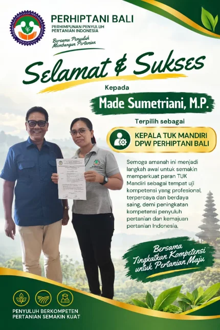 Made Sumetriani Pimpin TUK Perhiptani Bali