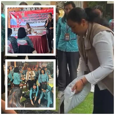 “Dwi-Dewi Tanam Ilmu, PKK Gianyar Panen Manfaat”