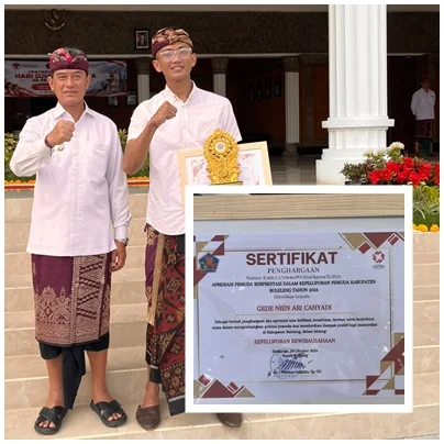 Besutan Penyuluh Buleleng Bersinar, Dua Pemuda Pelopor Raih Penghargaan